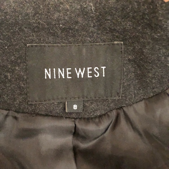 Nine West Charcoal Grey Belted Coat - Picture 8 of 8